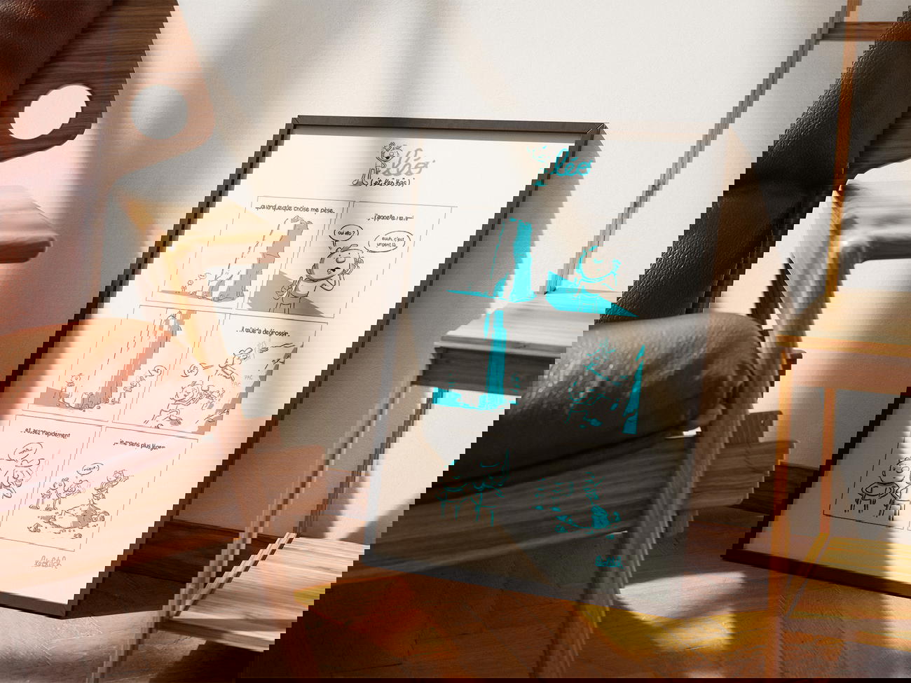 Print A3 / léo (et les bas) - l'ami sculpteur - Image