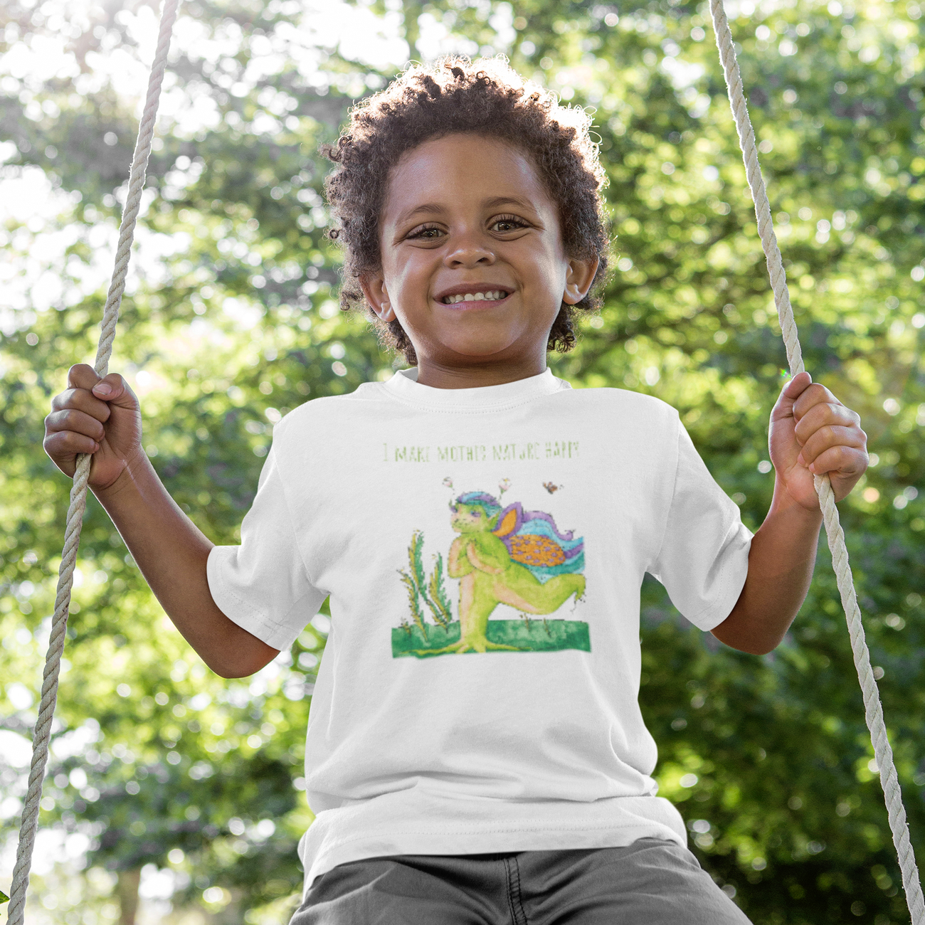 Image front T-shirt - I make mother nature happy