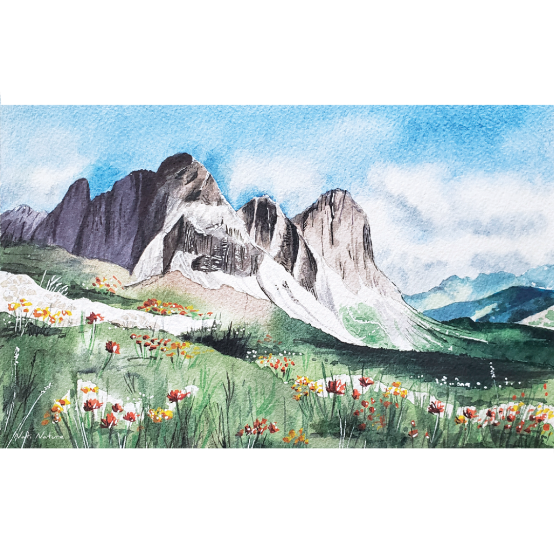 Image back Affiche "Rêve de montagnes" (A4 ou A3) - Fabrication française - Qualité premium