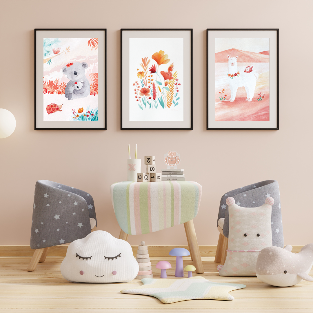 Image back Affiche Bonheur de Koalas (A4 ou A3) - Fabrication française - Qualité premium