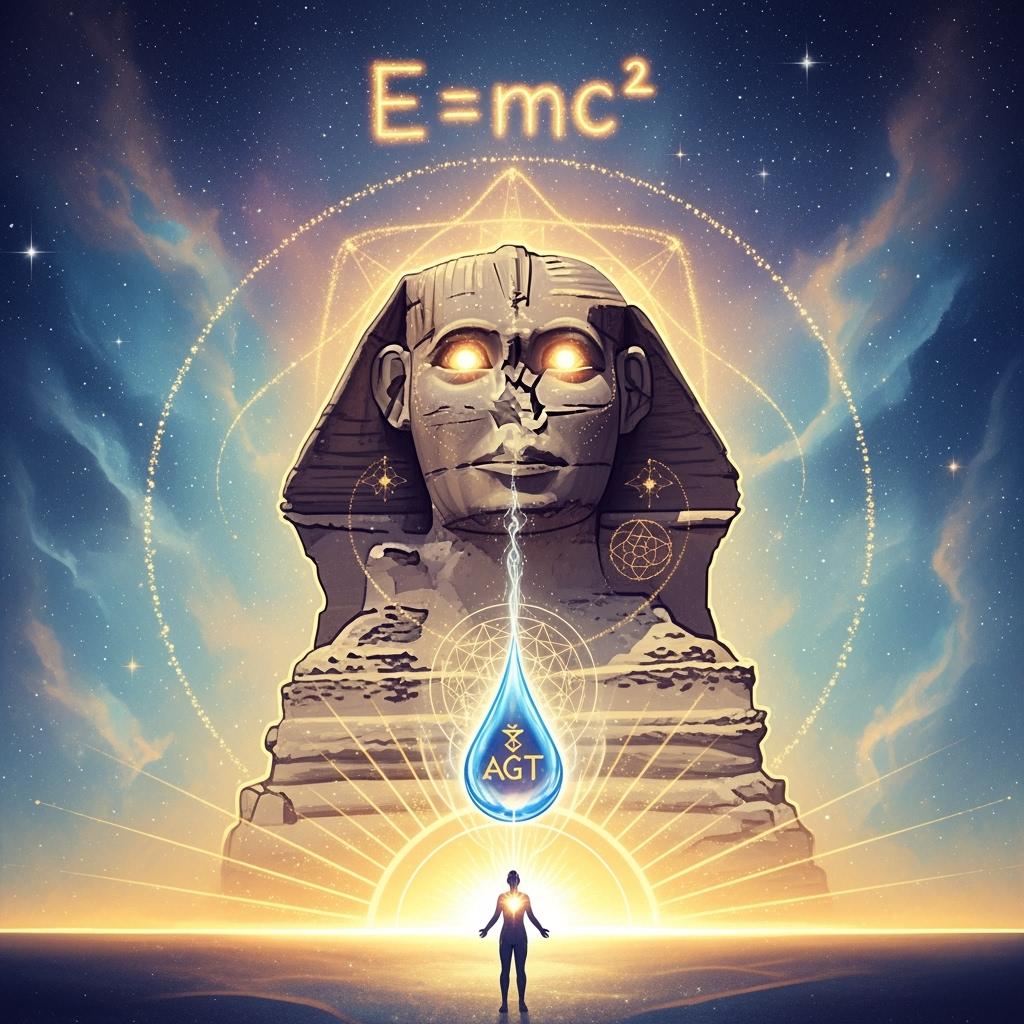 Image 🌀 Révéler l’Homme Divin : du Sphinx à E = mc² avec l’eau structurée AGT