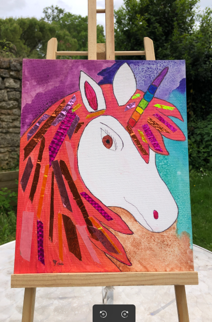 Image front Licorne des Mondes Intérieurs – Création AGT | Âme Gardienne Totémique d’Efélia