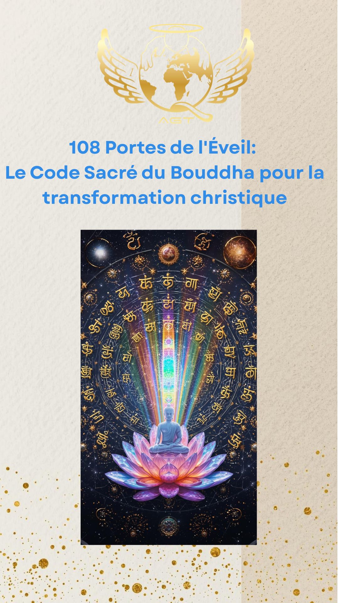 Image front 108 Portes de l'Éveil : Le Code Sacré du Bouddha pour la Transformation Christique 