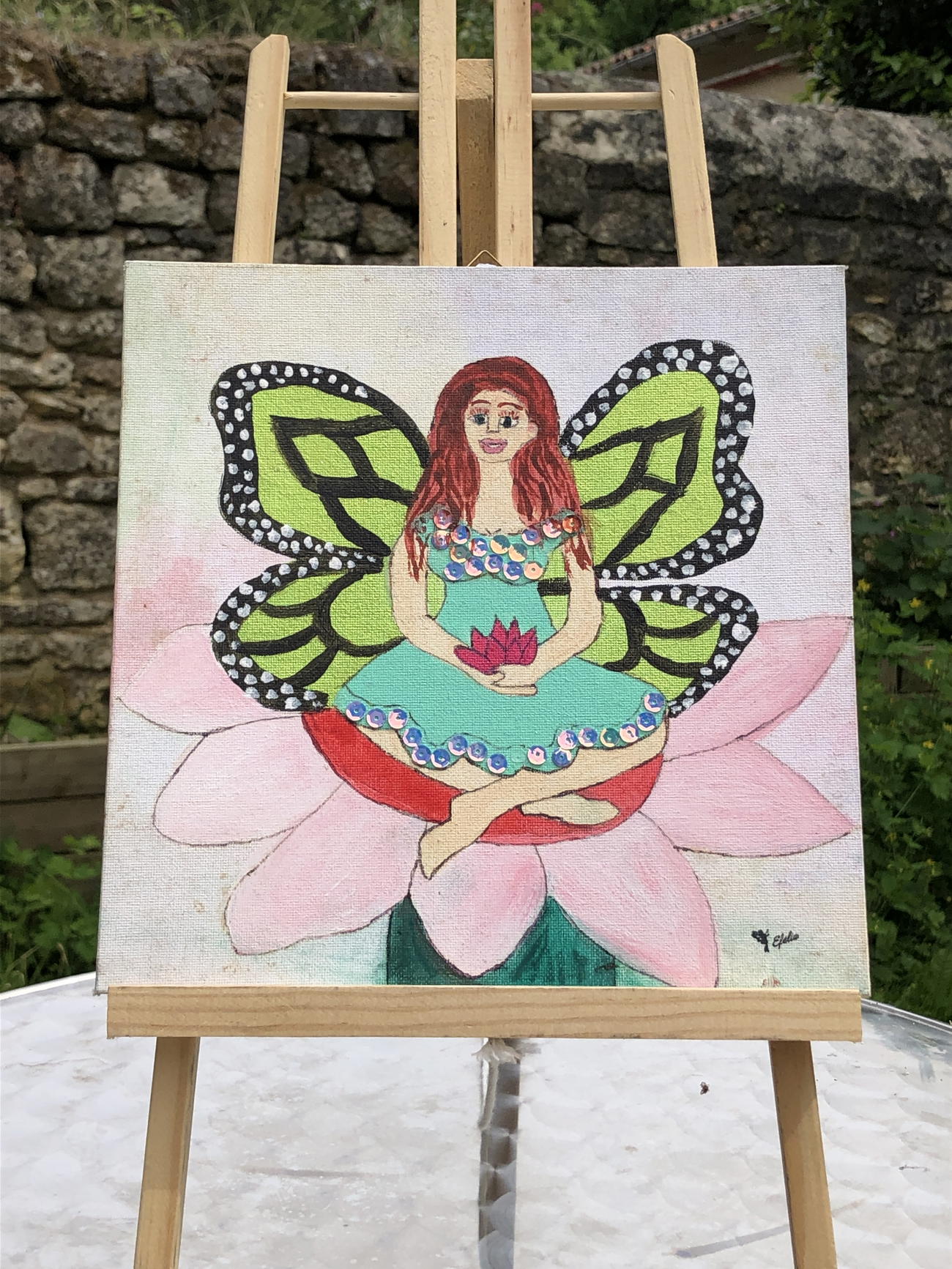 Image front Fée du Lotus Rouge – Création AGT | Âme Gardienne Totémique d’Efélia 