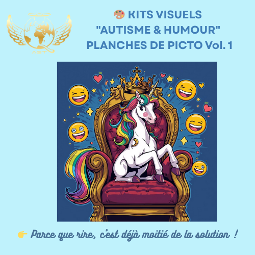 Image front AGT - Kit PICTOS Visuels  AUTISME & HUMOUR VOL. 1 🌟