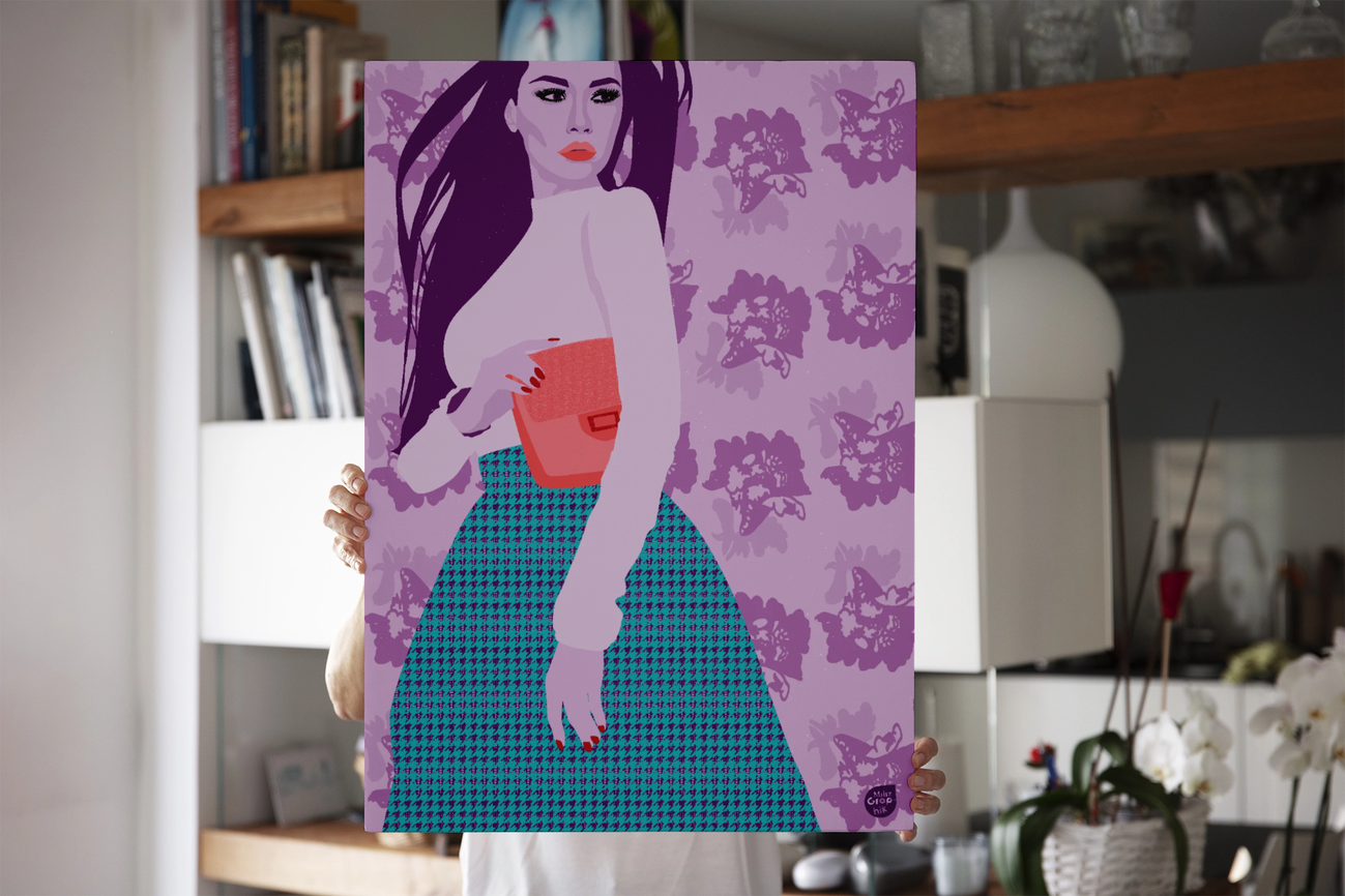 Image back La fashionista Mauve