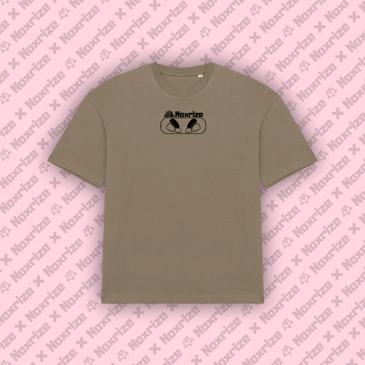 Image back T-shirt oversized unisexe « Rock killer » taupe (Noxrize escalade)