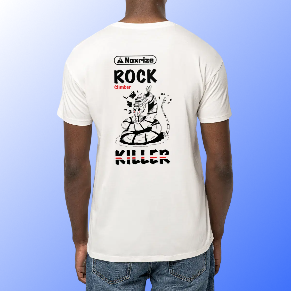 Image front Gravi Tee « Rock killer » V2 [unisexe/blanc]
