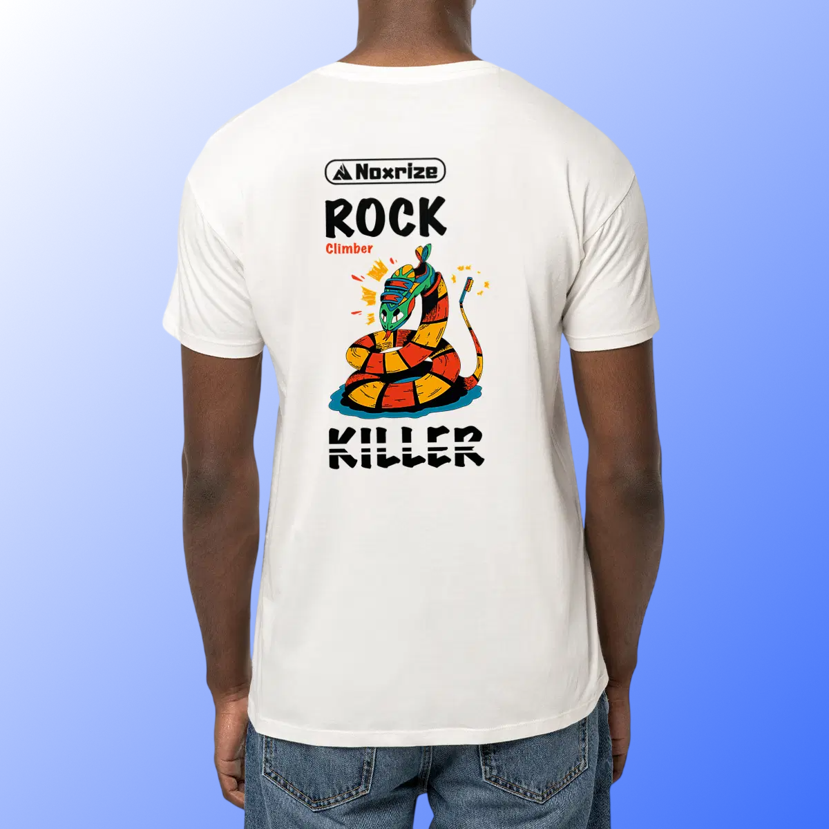 Image front Gravi Tee « Rock killer » V2 [unisexe/blanc]