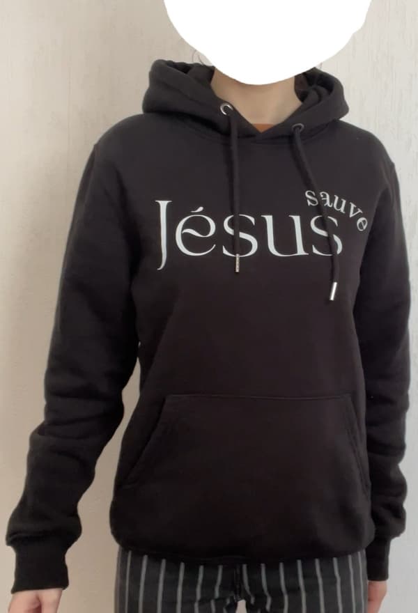 Sweat à capuche chrétien épais - Jésus sauve