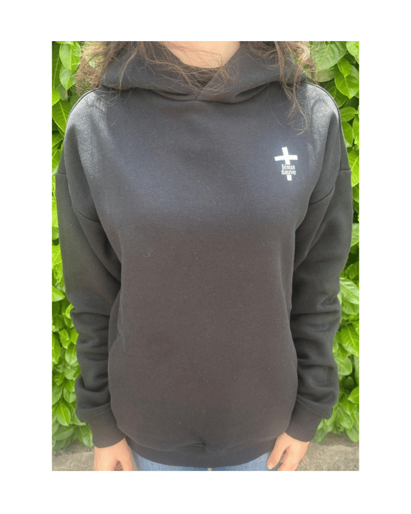 Sweat oversized chrétien - croix Jésus sauve