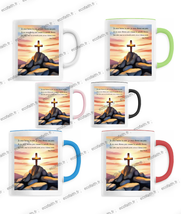 Mug chrétien personnalisable - céramique