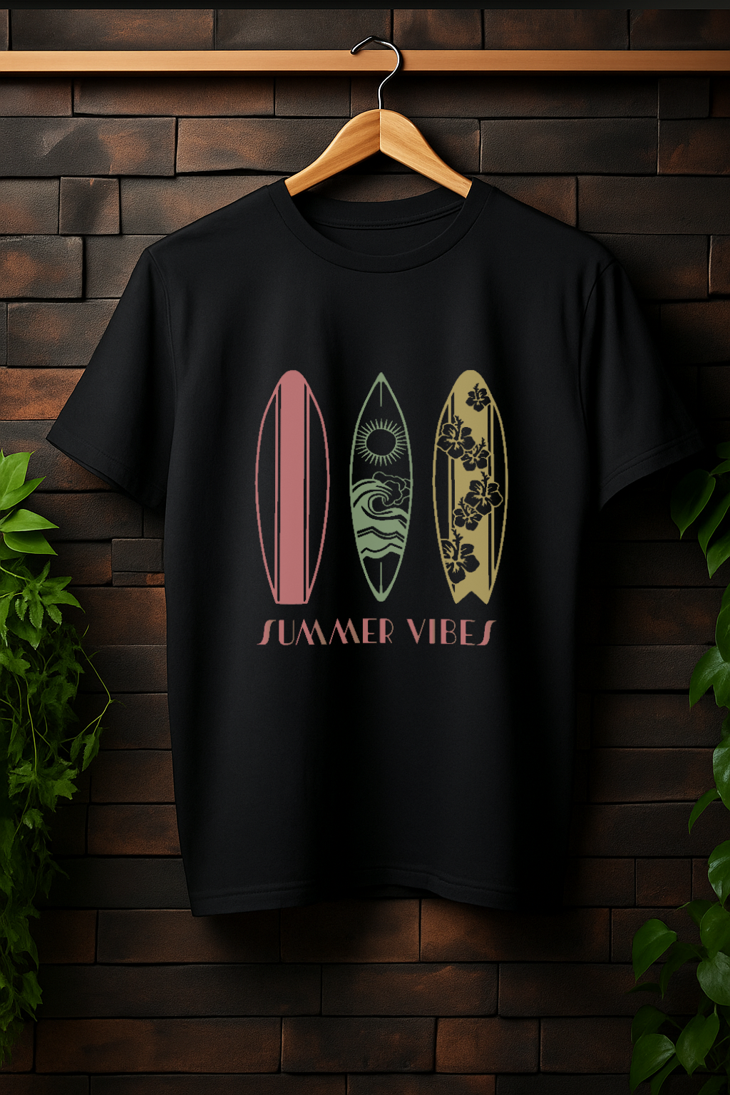 Image front T-shirt Unisexe Oversized - Surf Coloré 🏄‍♀️😎