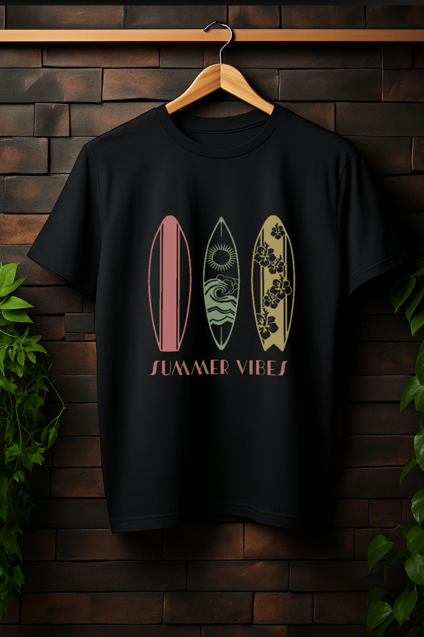 Image front T-shirt Unisexe Oversized - Surf Coloré 🏄‍♀️😎