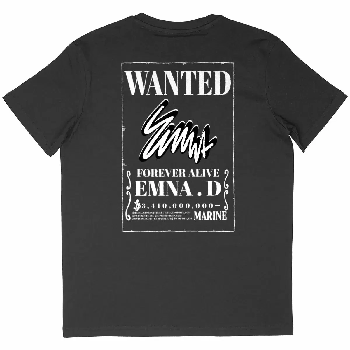 WANTED02 | T-shirt OverSize | EMNA - Image