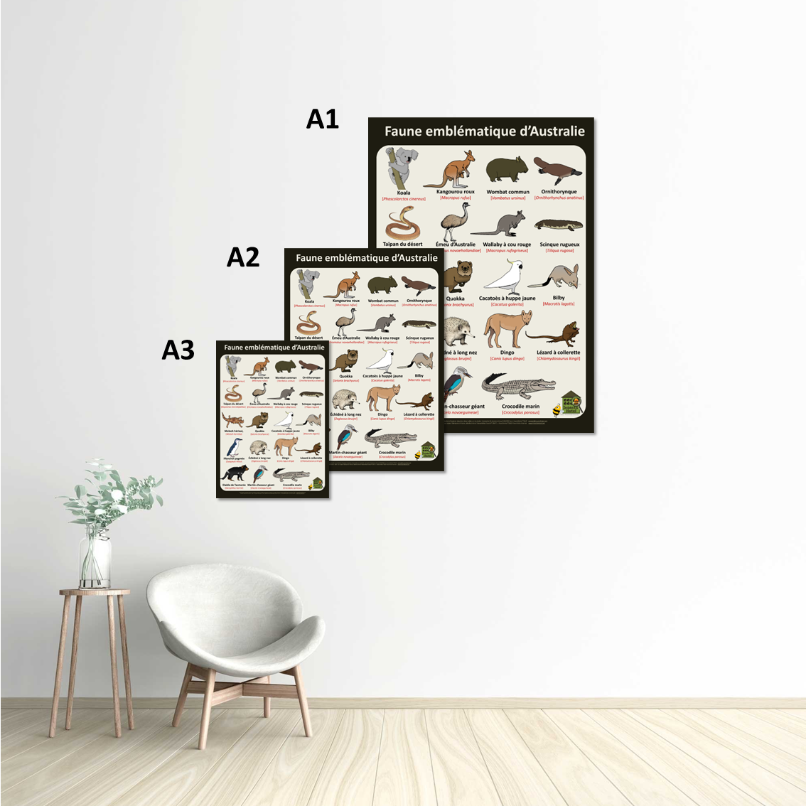 Image back Poster - Faune emblématique d'Australie