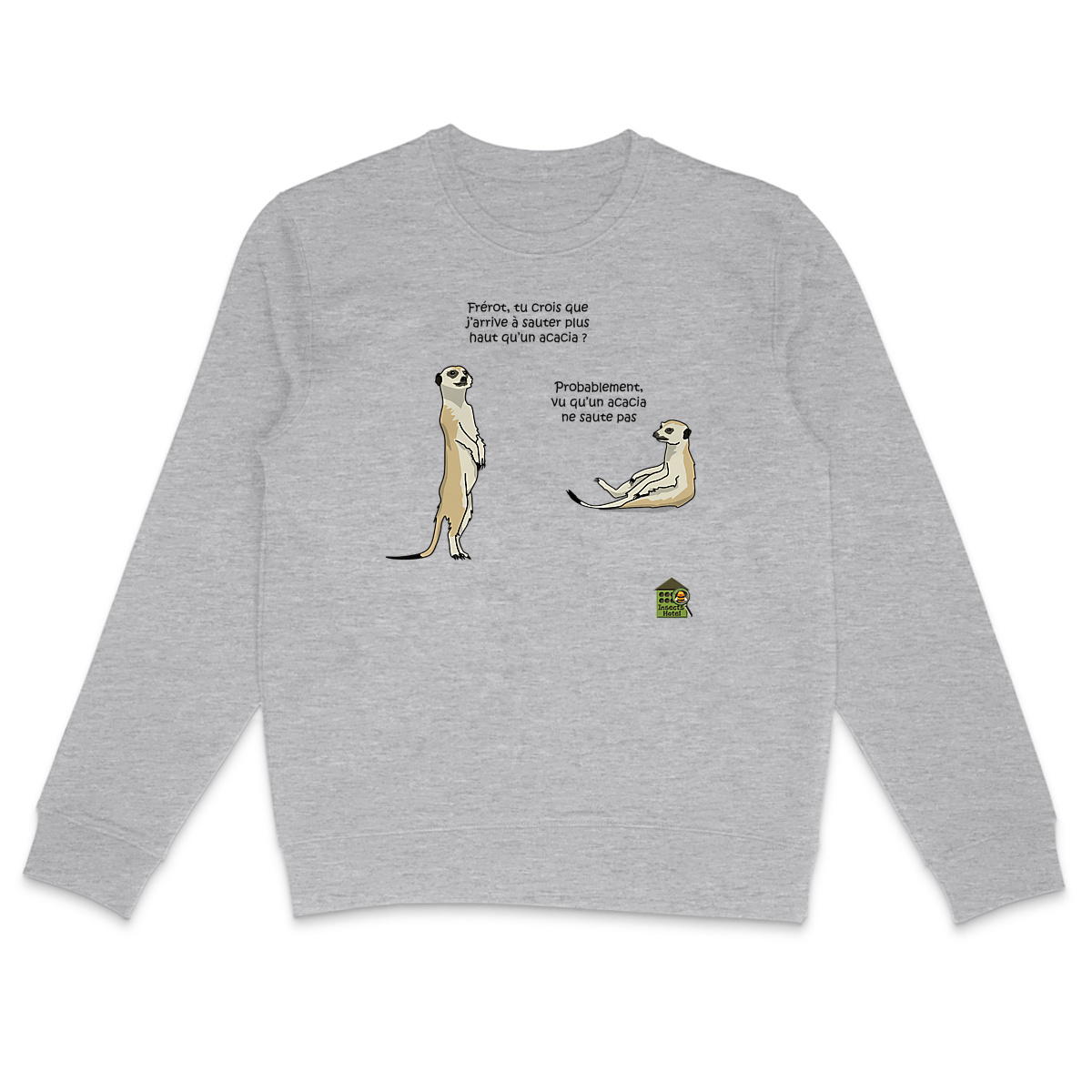 Image front Sweat léger - femme ou homme - "Saut en hauteur"