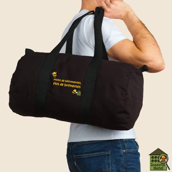 Image back Sac sport noir - "Butineuses"