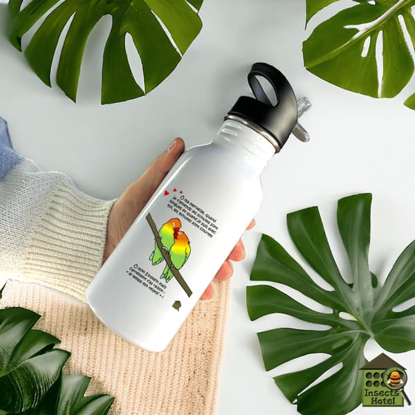 Image back Bouteille en inox - "Le temps est relatif"