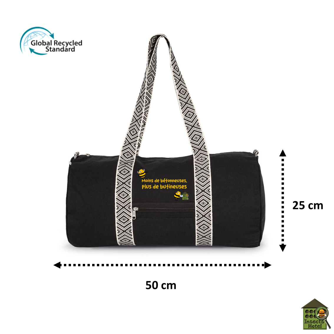 Image back Sac bowling noir - "Butineuses"