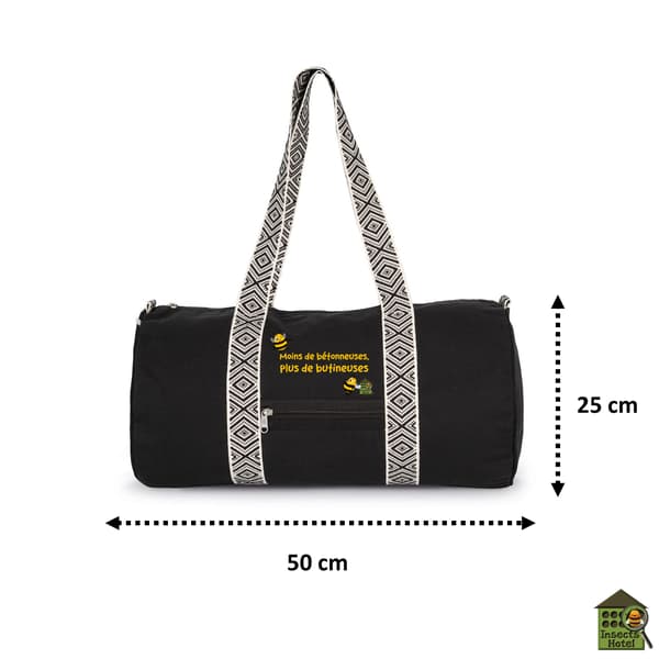 Image back Sac bowling noir - "Butineuses"