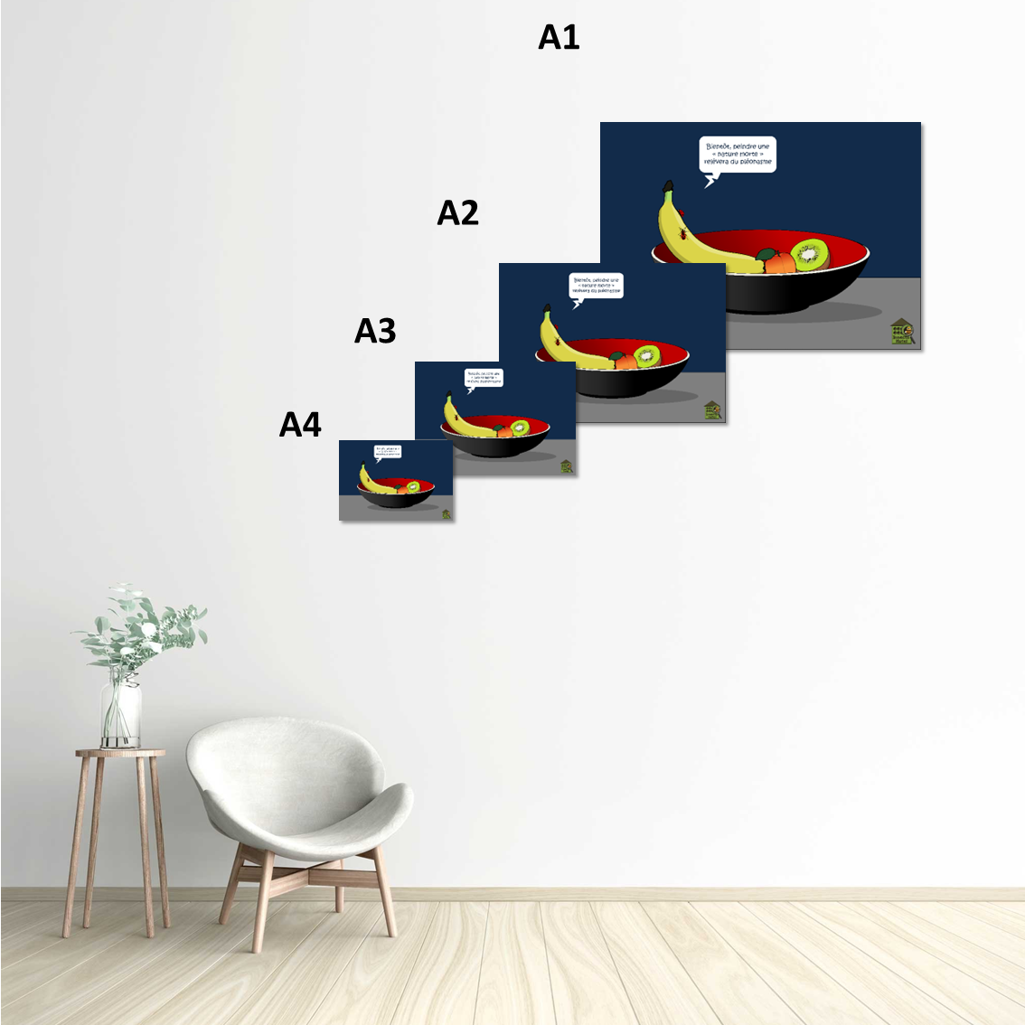 Image back Poster - "Clin d'œil aux peintres"