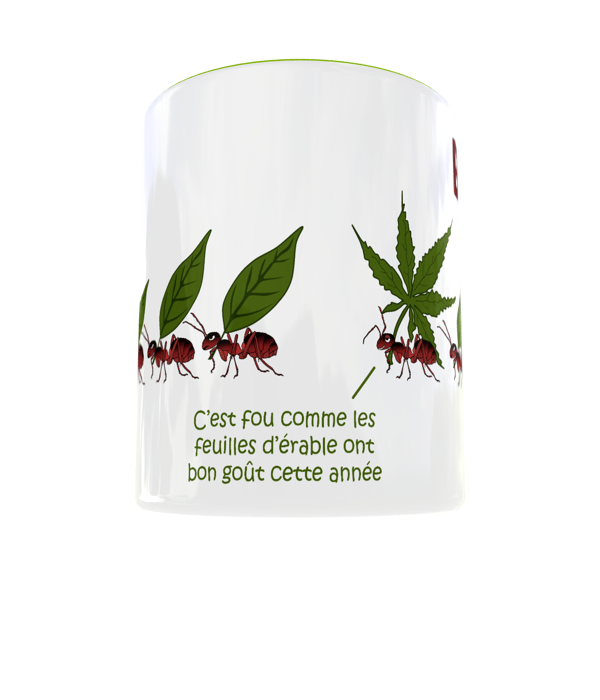 Image front Mug céramique personnalisable - "Feuille d'érable"