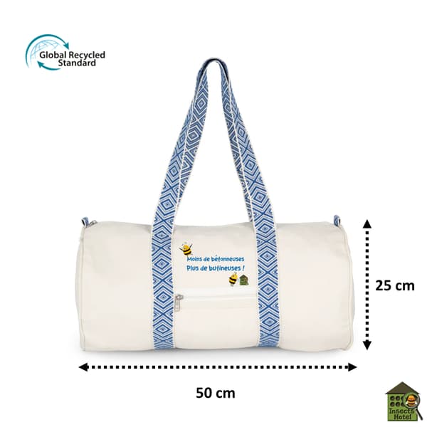 Image back Sac bowling naturel - "Butineuses"