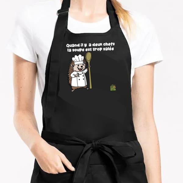 Image front Tablier - "La soupe est trop salée"