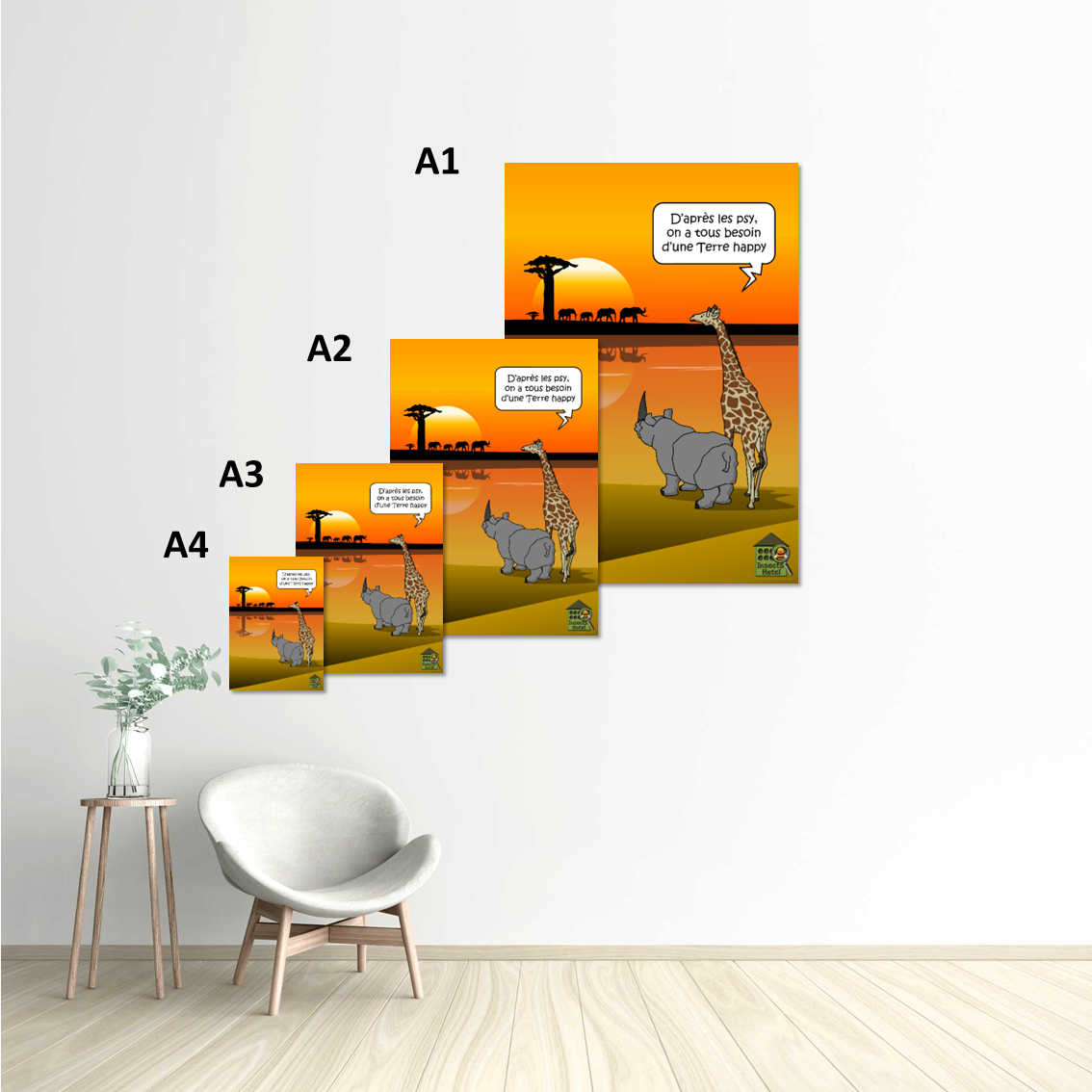 Image back Poster - "Terre happy"