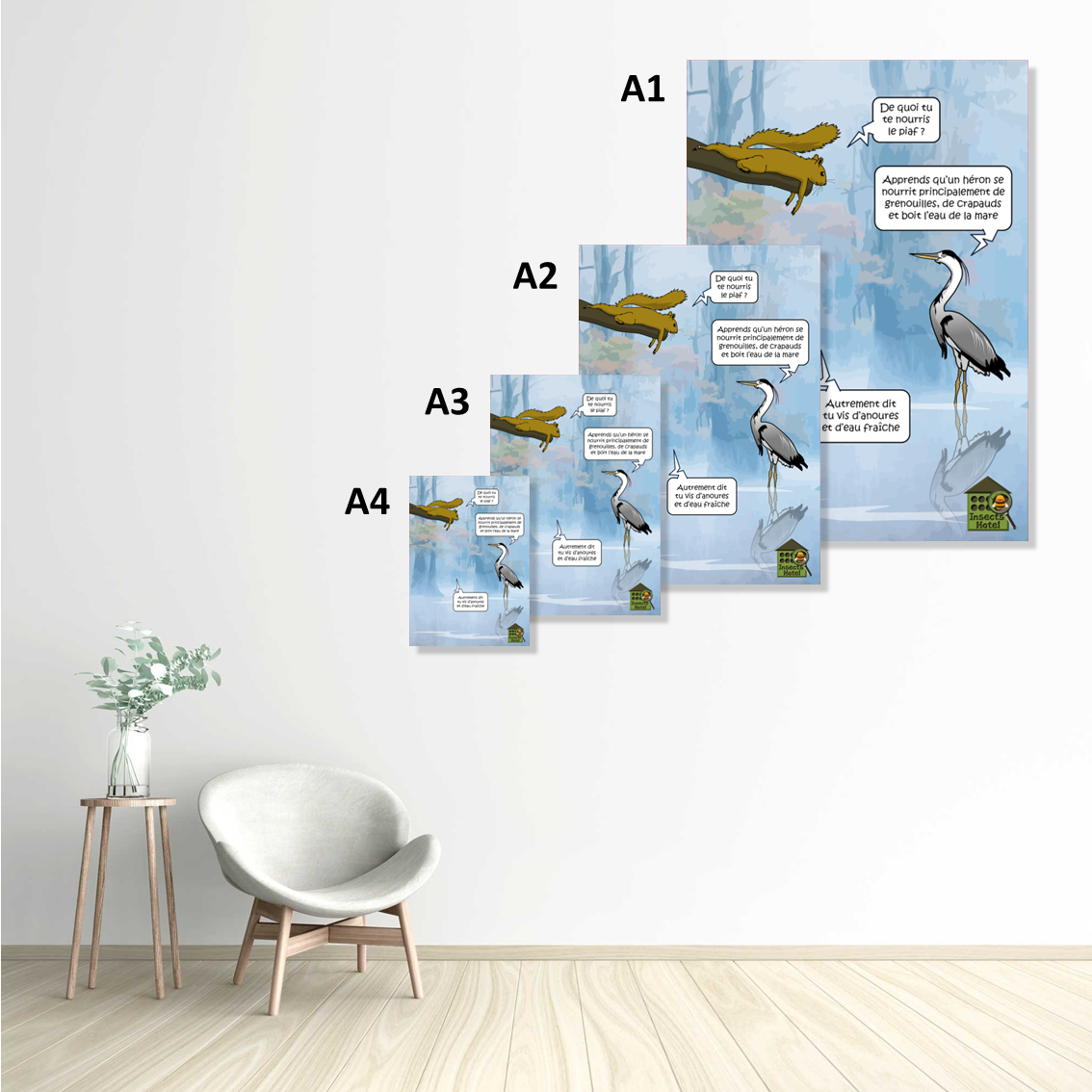 Image back Poster - "Ah l'anoure !"