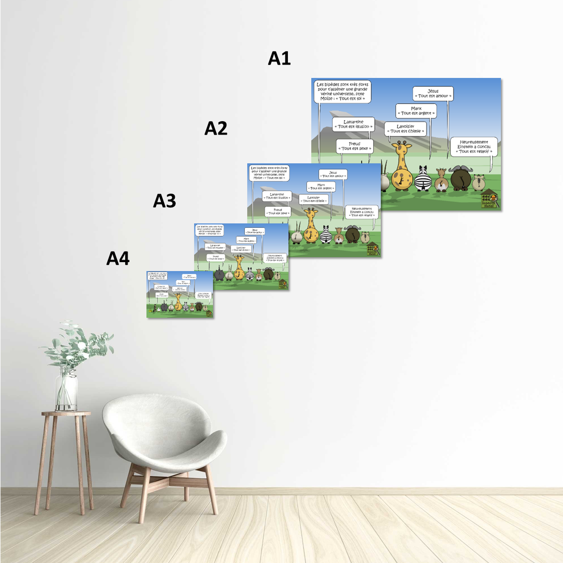 Image back Poster - "Les grands hommes"