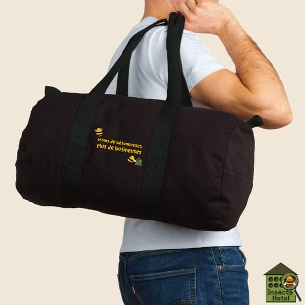 Image back Sac sport noir - "Butineuses"