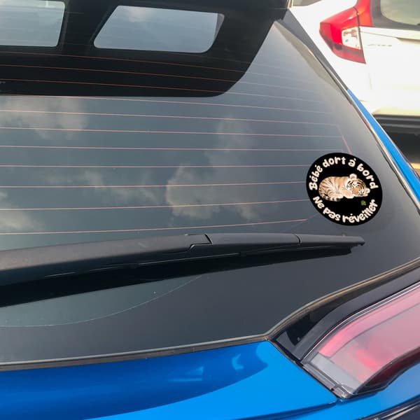 Image back Autocollant - "Bébé à bord"