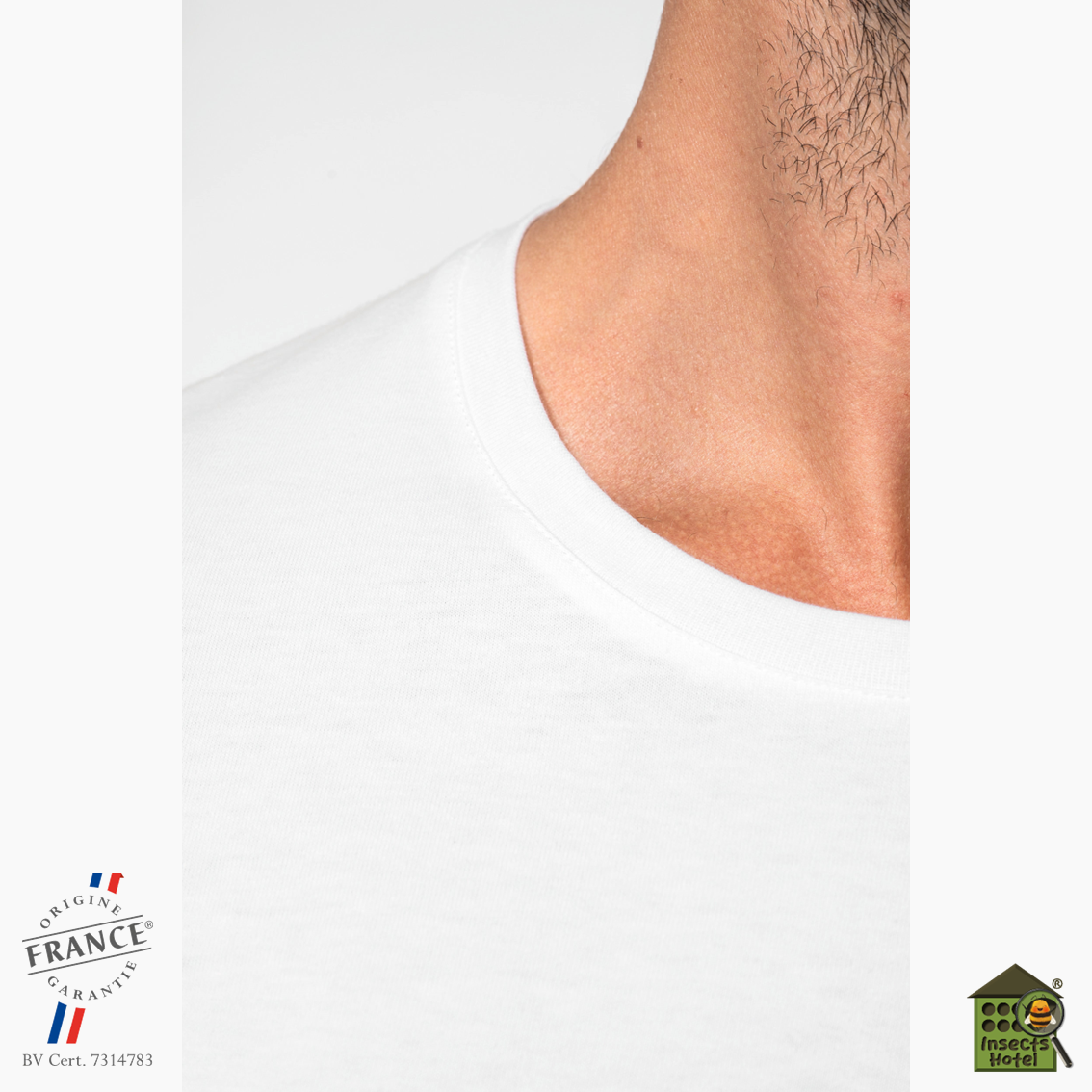 Image back T-shirt - homme - Made in France - "Terre happy"
