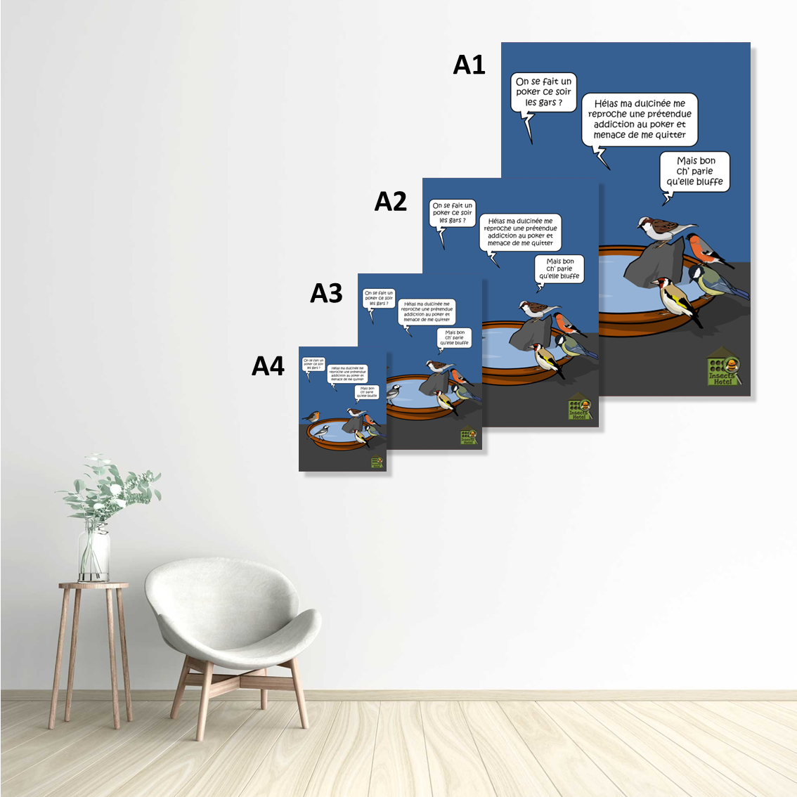 Image back Poster - "Soirée poker"