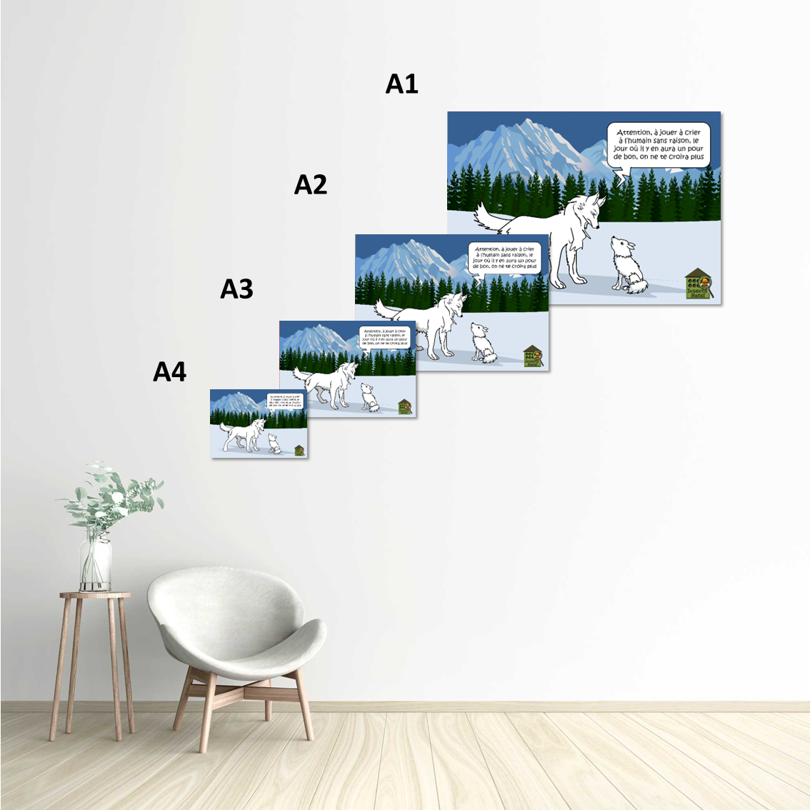 Image back Poster - "Au loup"