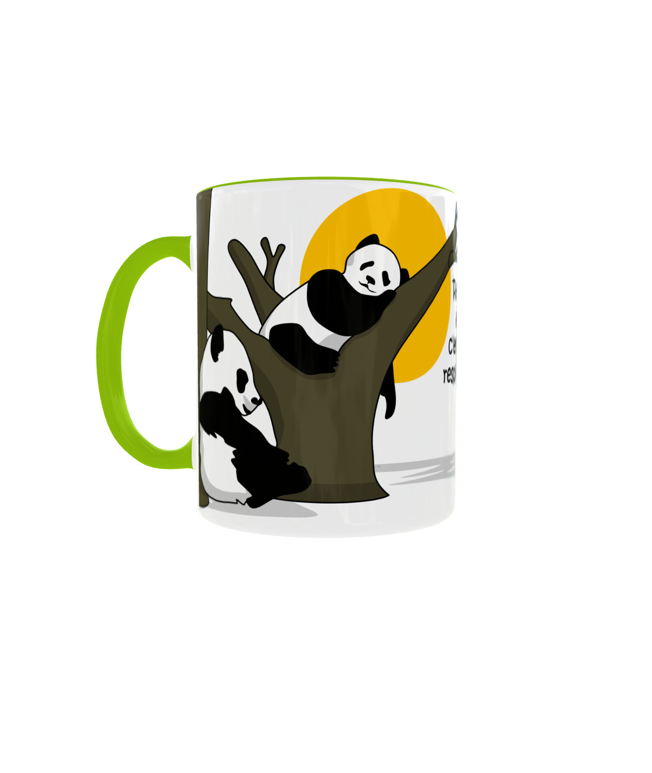 Image front Mug céramique personnalisable - "Ecologie vitale" par pandas