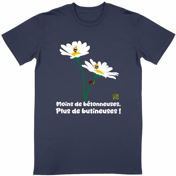 Image front T-shirt - femme ou homme - "Butineuses"