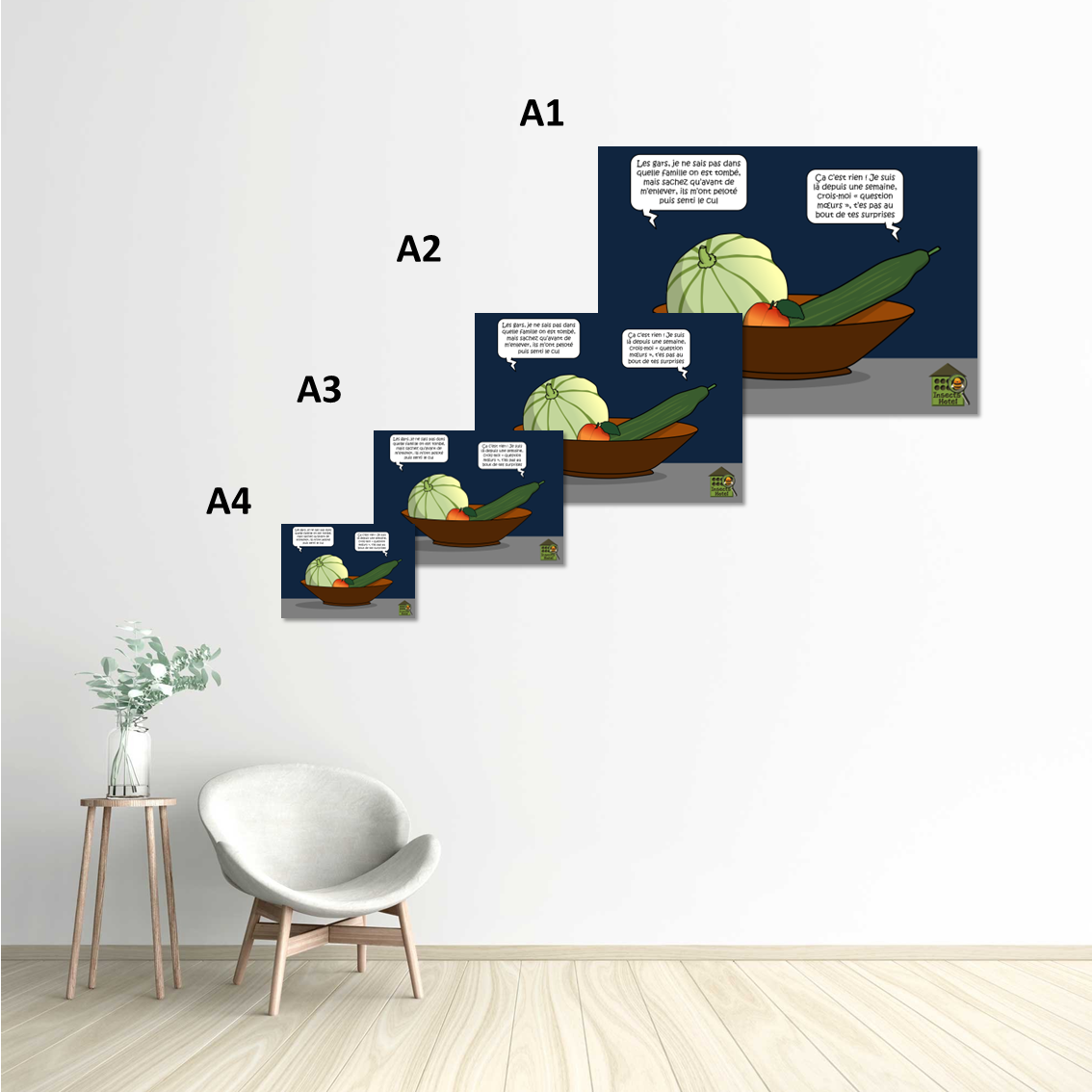 Image back Poster - "Mal tombé"