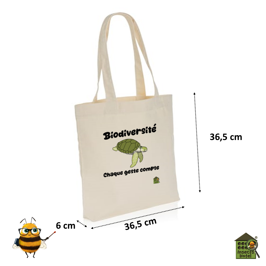 Image back Totebag épais - "Chaque geste compte"
