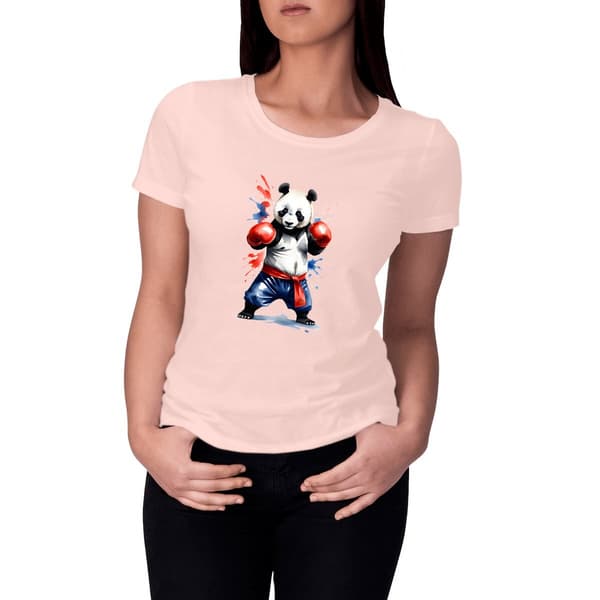 Image front T-shirt Original Femme du Supporter de l'Équipe de France de Boxe - Coton Bio - Collection 2024