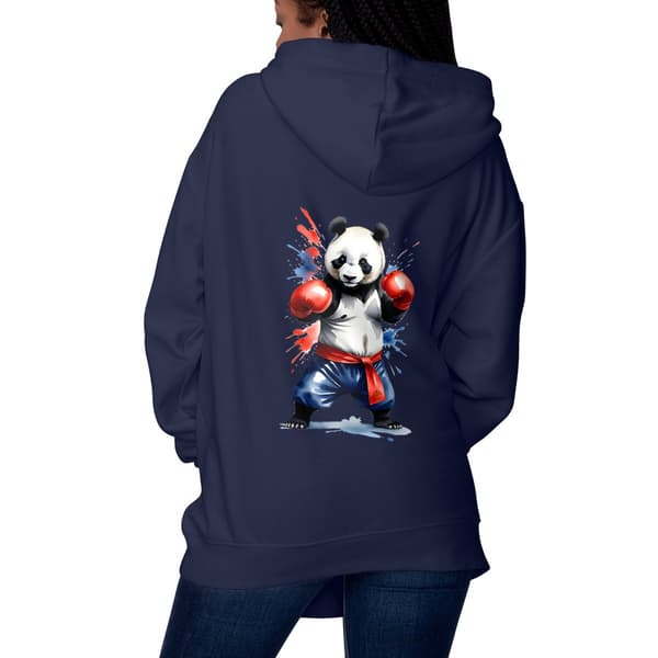 Image front Sweat à capuche adulte Original du Supporter de l'Équipe de France de Boxe - Collection 2024