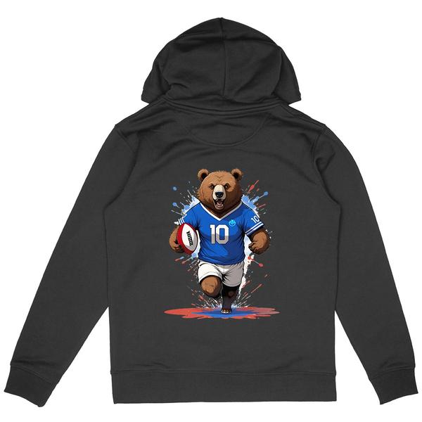 Image front Sweat à capuche adulte Original du Supporter de l'Équipe de France de Rugby - Collection 2024 