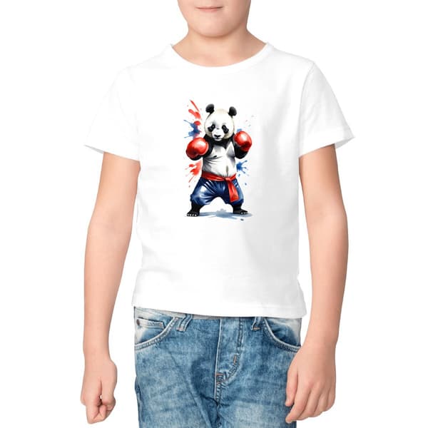 Image front T-shirt Original enfant du Supporter de l'Équipe de France de Boxe - Coton Bio - Collection 2024