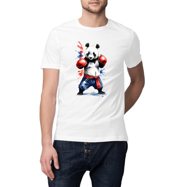 Image front T-shirt Original adulte du Supporter de l'Équipe de France de Boxe - Coton Bio - Collection 2024