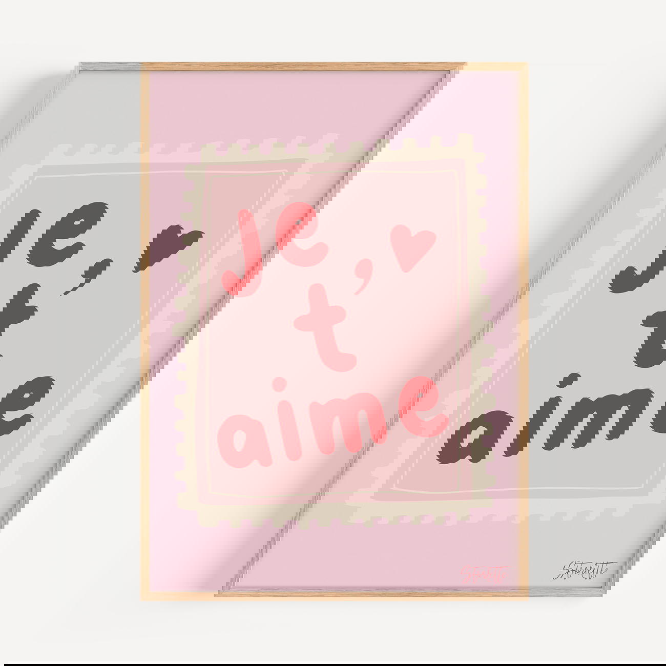 Image front Je t'aime Poster