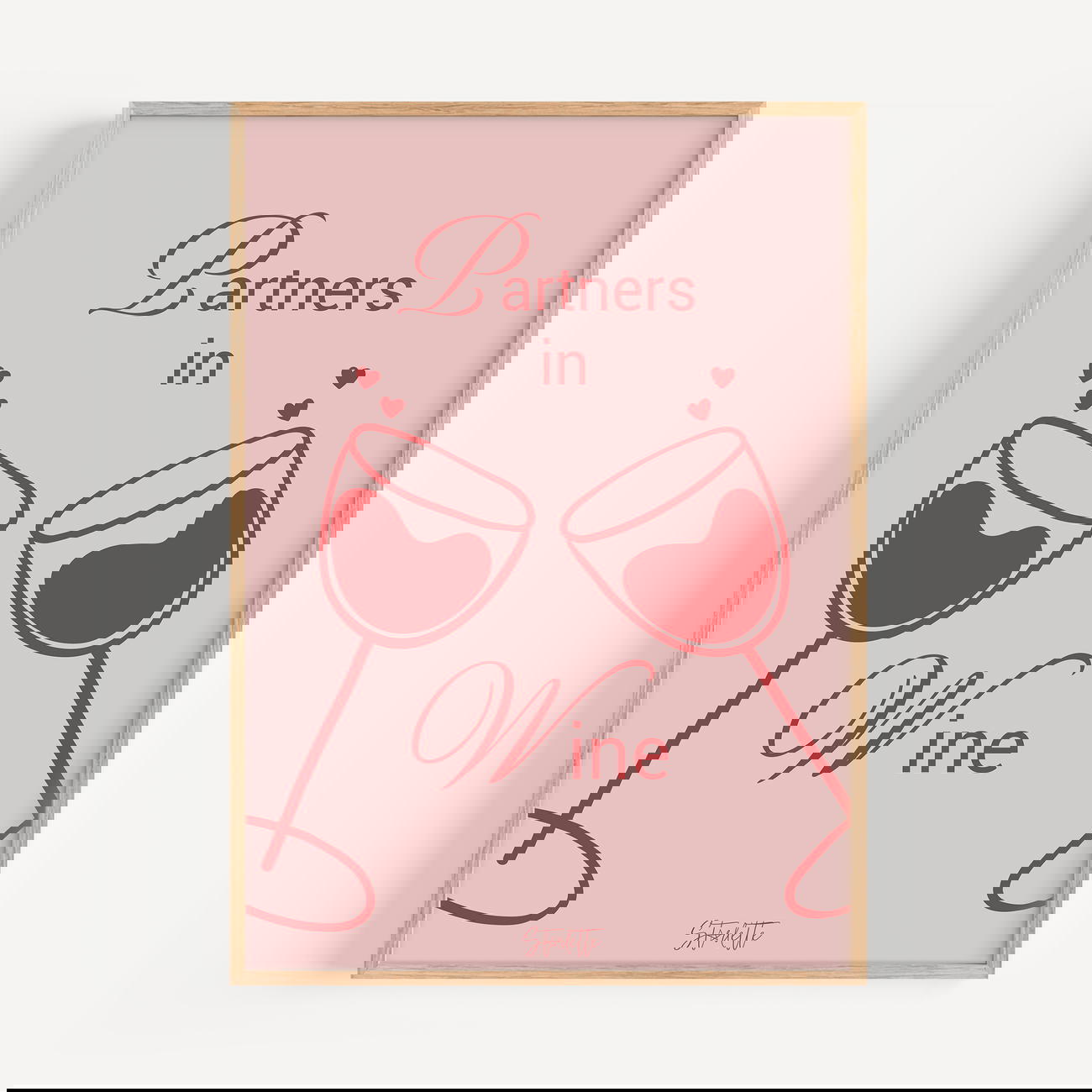 Image front Partners in Wine Poster