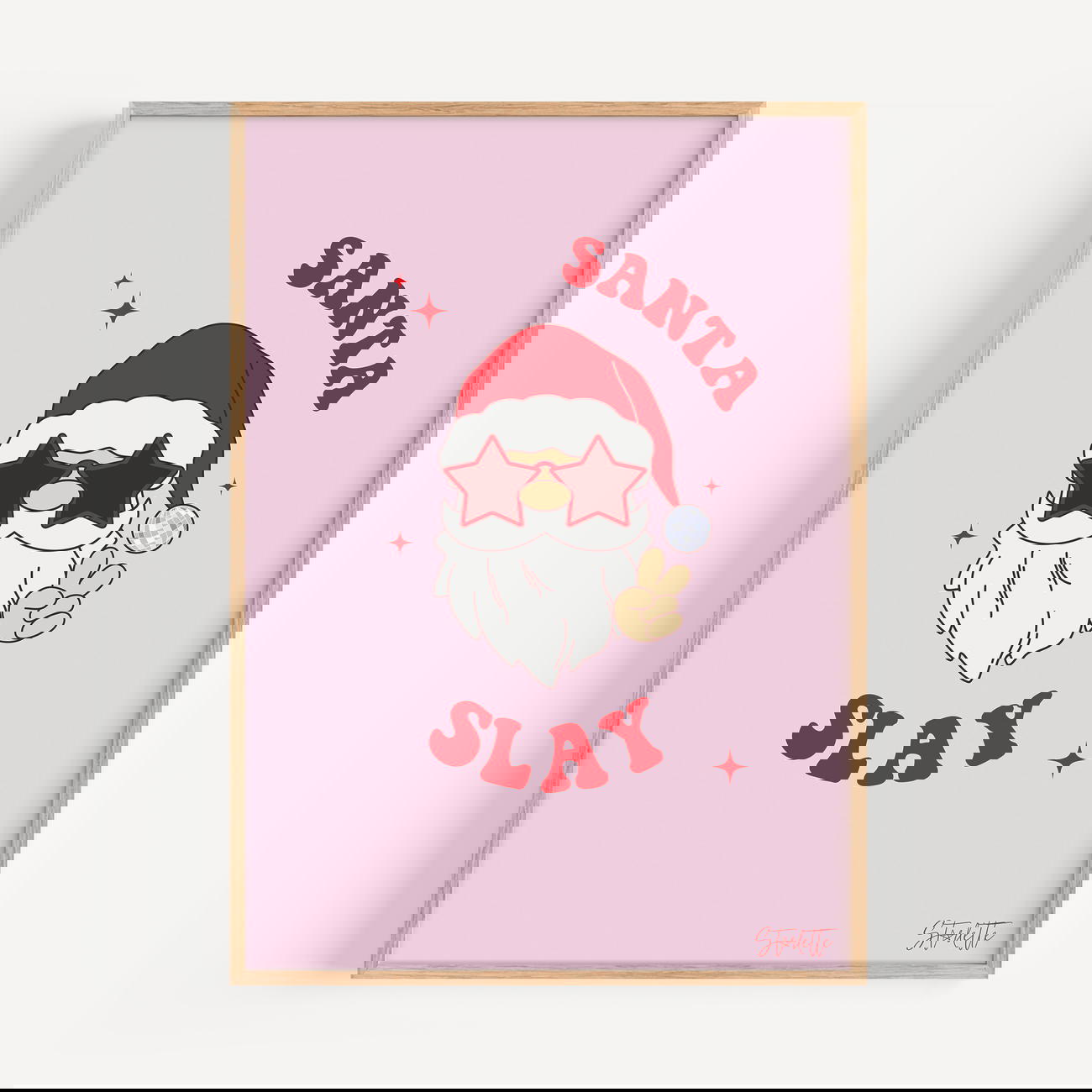 Image front Santa slay Poster