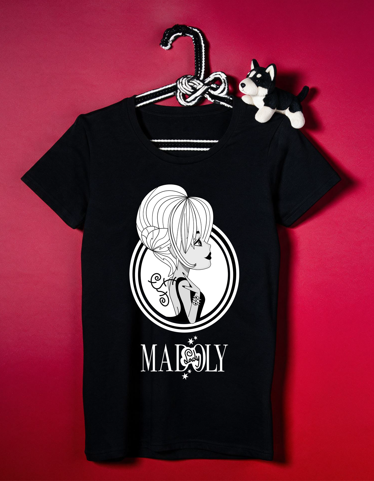 Image front T-shirt Femme Classique 100% coton - Modèle COOKY
